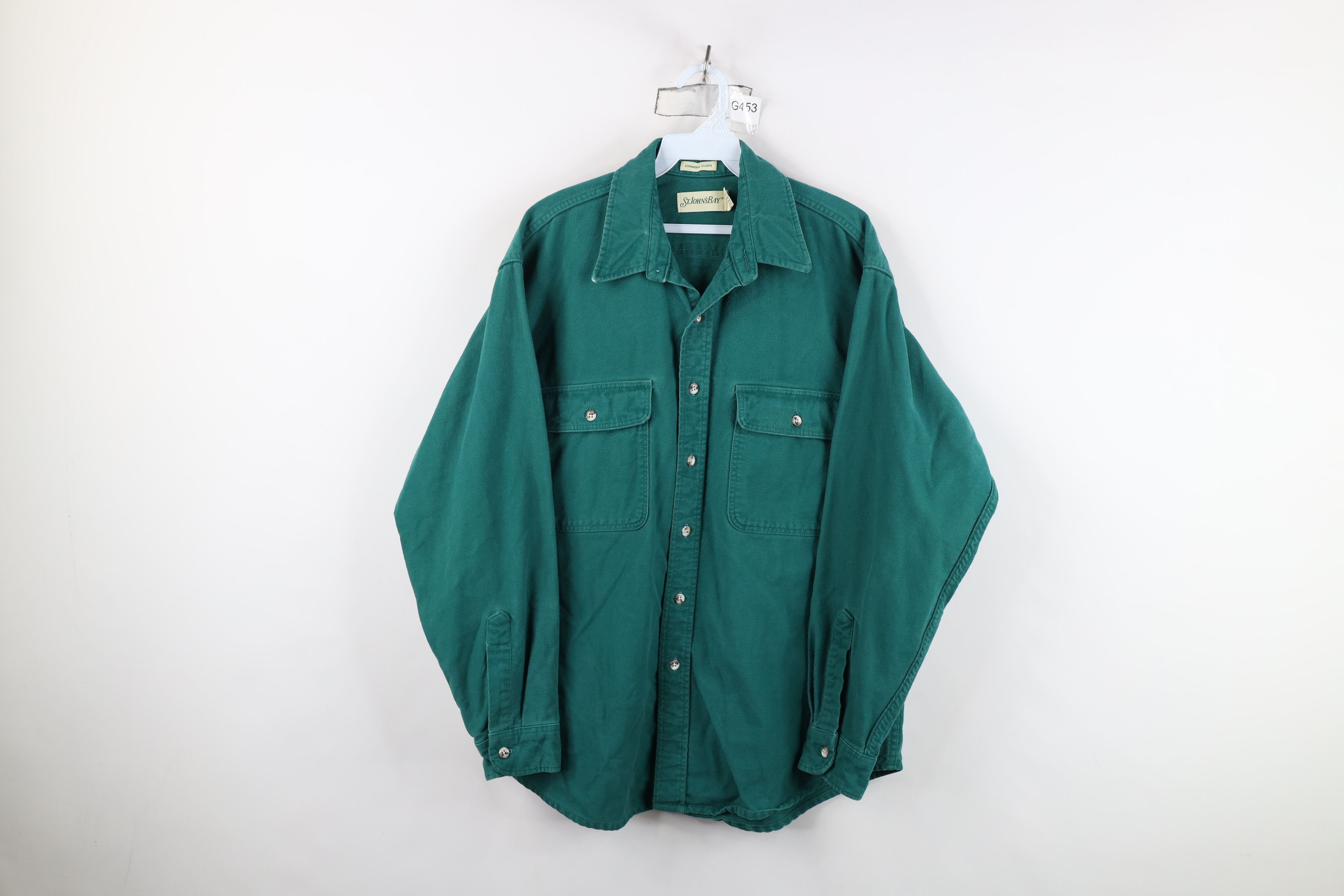Vintage Vintage 70s Streetwear Chamois Collared Button Shirt USA Size US L / EU 52-54 / 3 - 1 Thumbnail