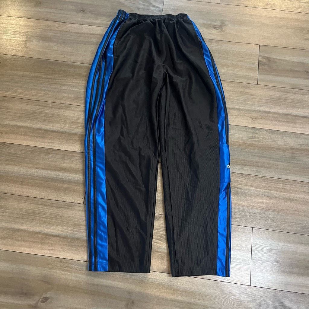 Adidas VTG Adidas Snap Leg Dazzle Shiny Track Pants Men large Bin L Size US 40 / EU 56 - 2 Thumbnail