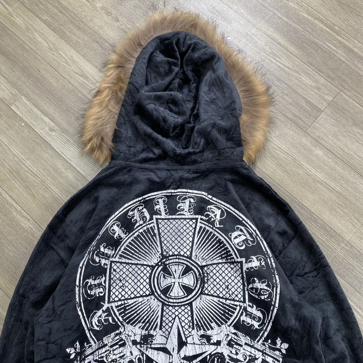Hysteric Glamour Wild Life Cross Ifsixwasnine Lgb Style Velvet Fur Zip Hoodie Size US M / EU 48-50 / 2 - 11 Thumbnail