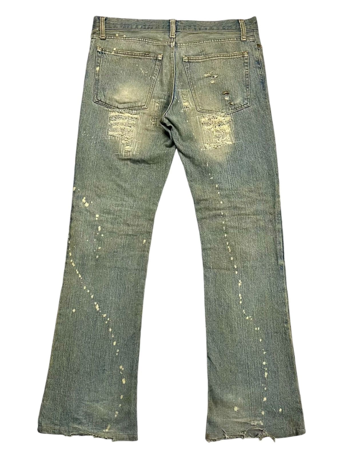 If Six Was Nine If Six Was Nine - Mud Max Pierced Denim Pants Size US 33 - 3 Thumbnail