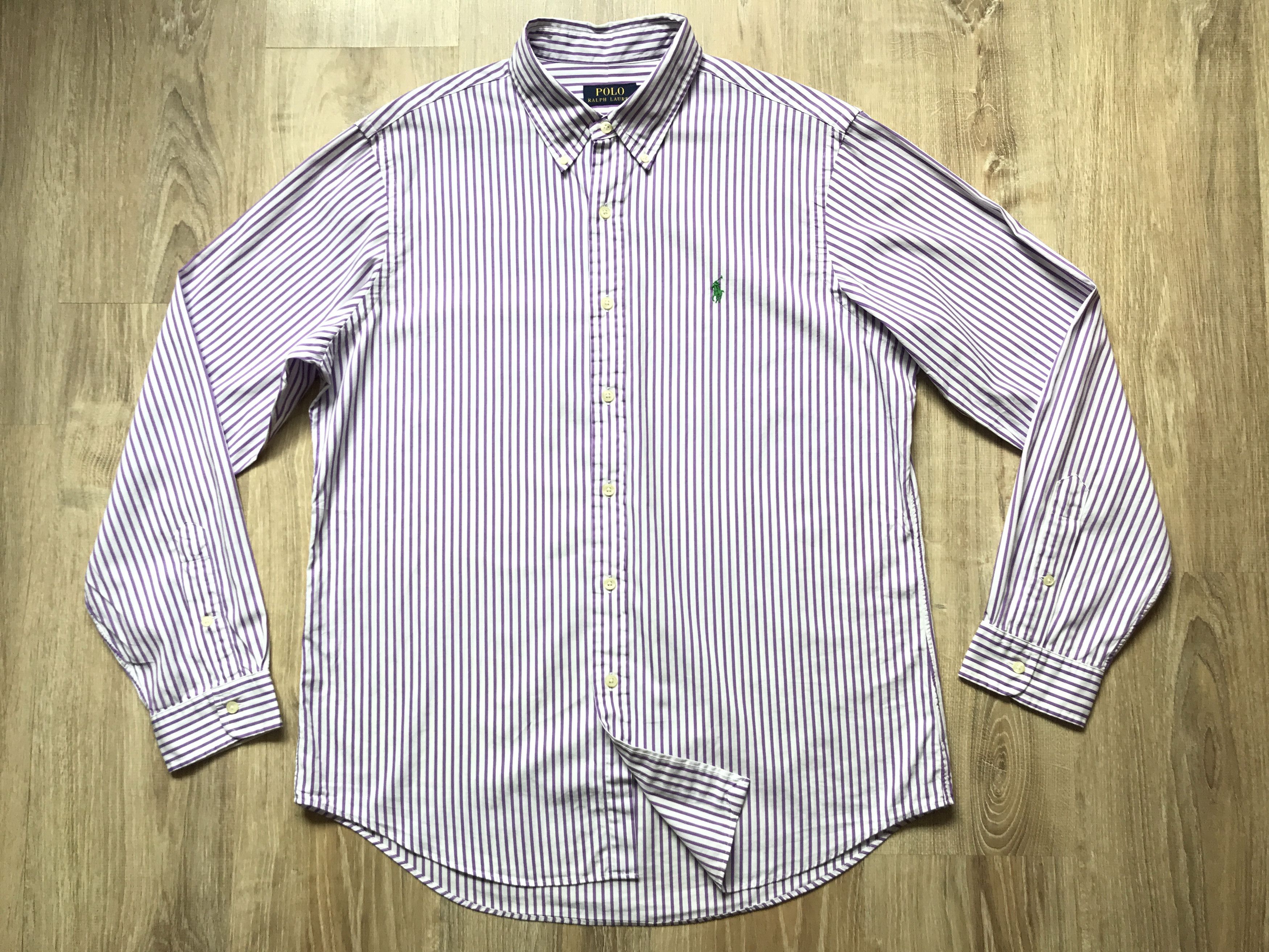 Polo Ralph Lauren Violet Stripe Long Sleeve Shirt