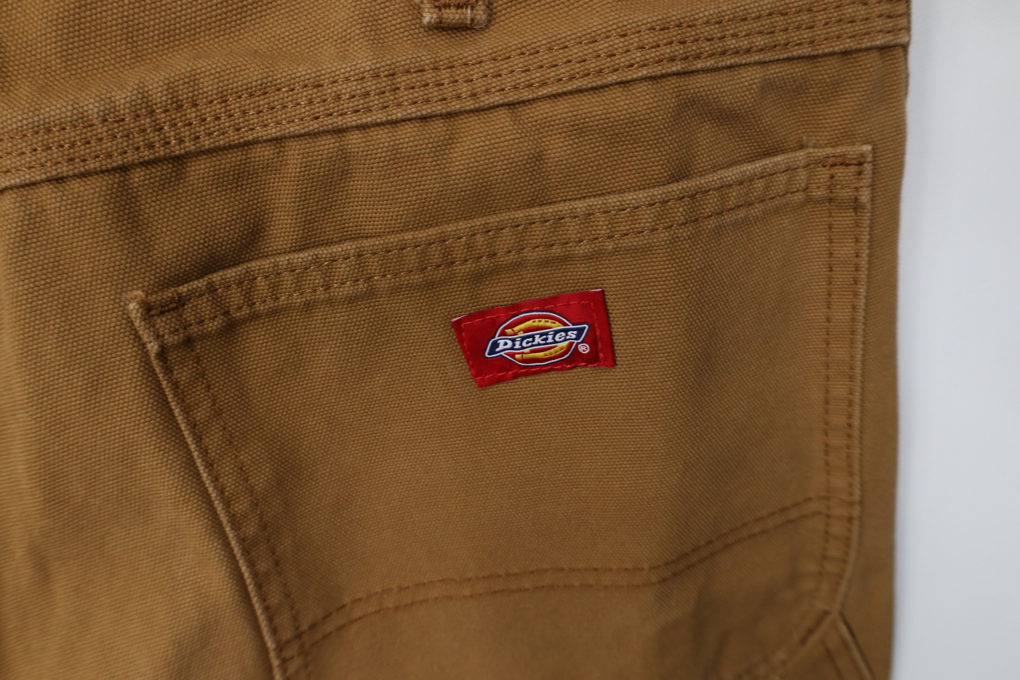 Dickies Vintage Y2K Dickies Wide Leg Dungaree Pants Duck Brown Size US 34 / EU 50 - 14 Thumbnail
