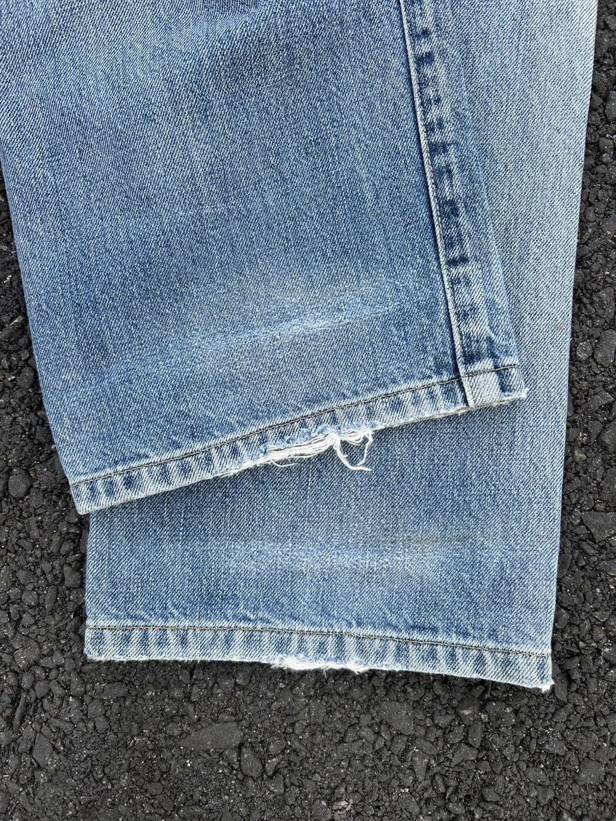 Kapital Thrashed Vintage Levis big E Selvedge Denim Jeans Size US 30 / EU 46 - 15 Thumbnail