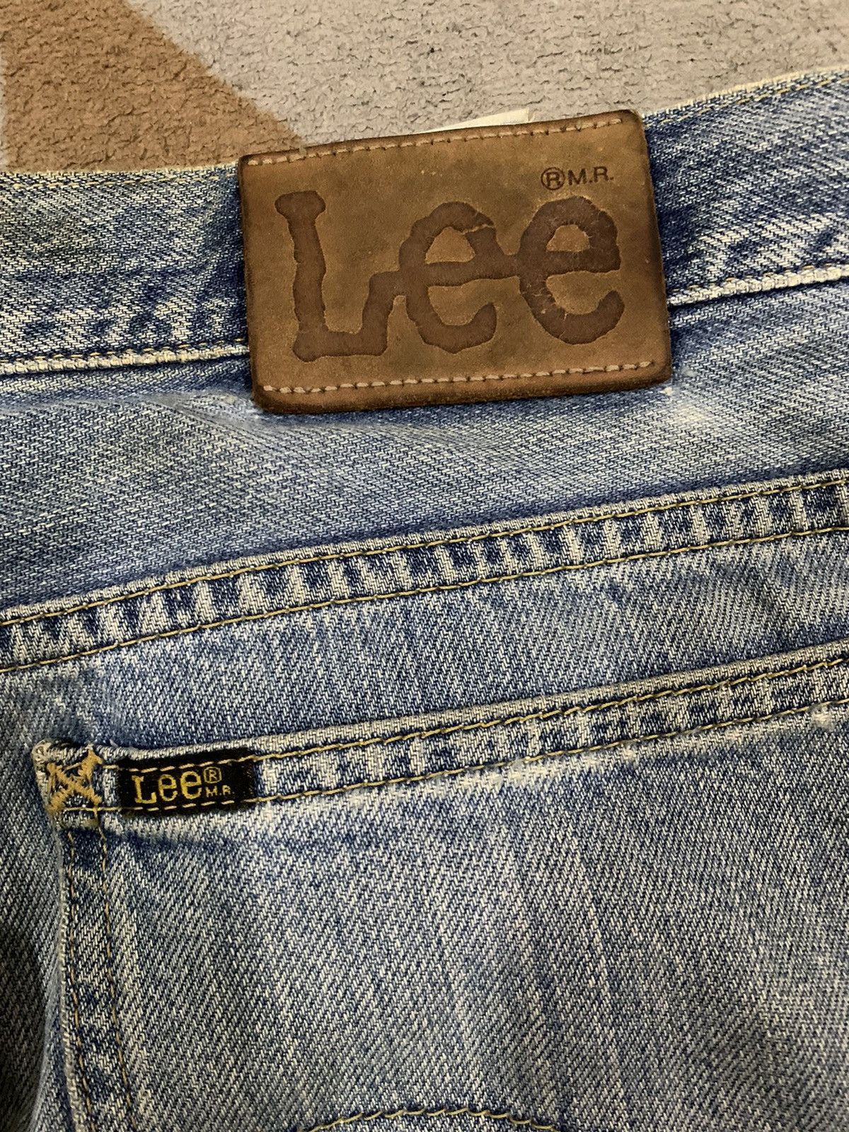 Lee Vintage 90s Lee Riders Rusty Mud Wash Baggy Distressed Jeans Size US 32 / EU 48 - 15 Thumbnail