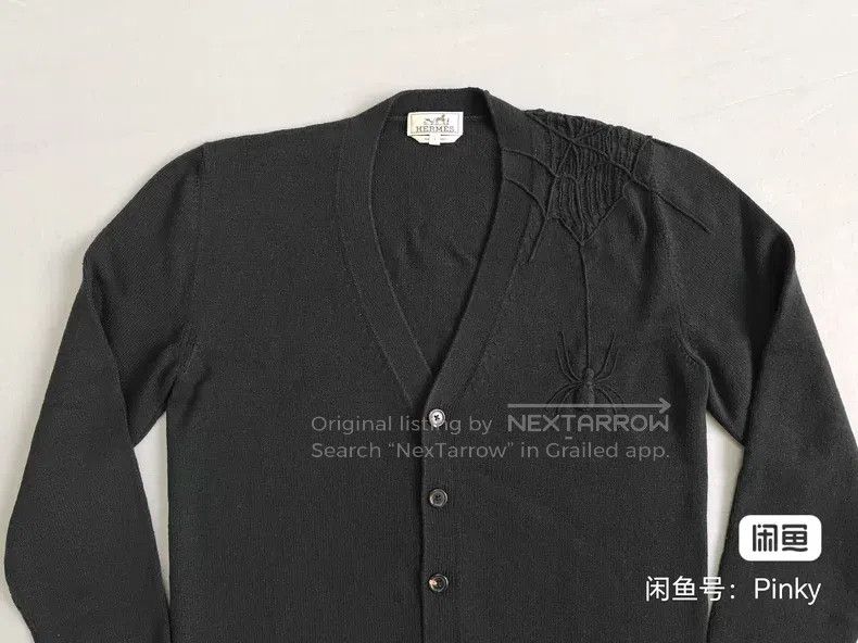 Hermes Hermes Men's cashmere knitted cardigan, dark green, 100% c Size US L / EU 52-54 / 3 - 2 Thumbnail