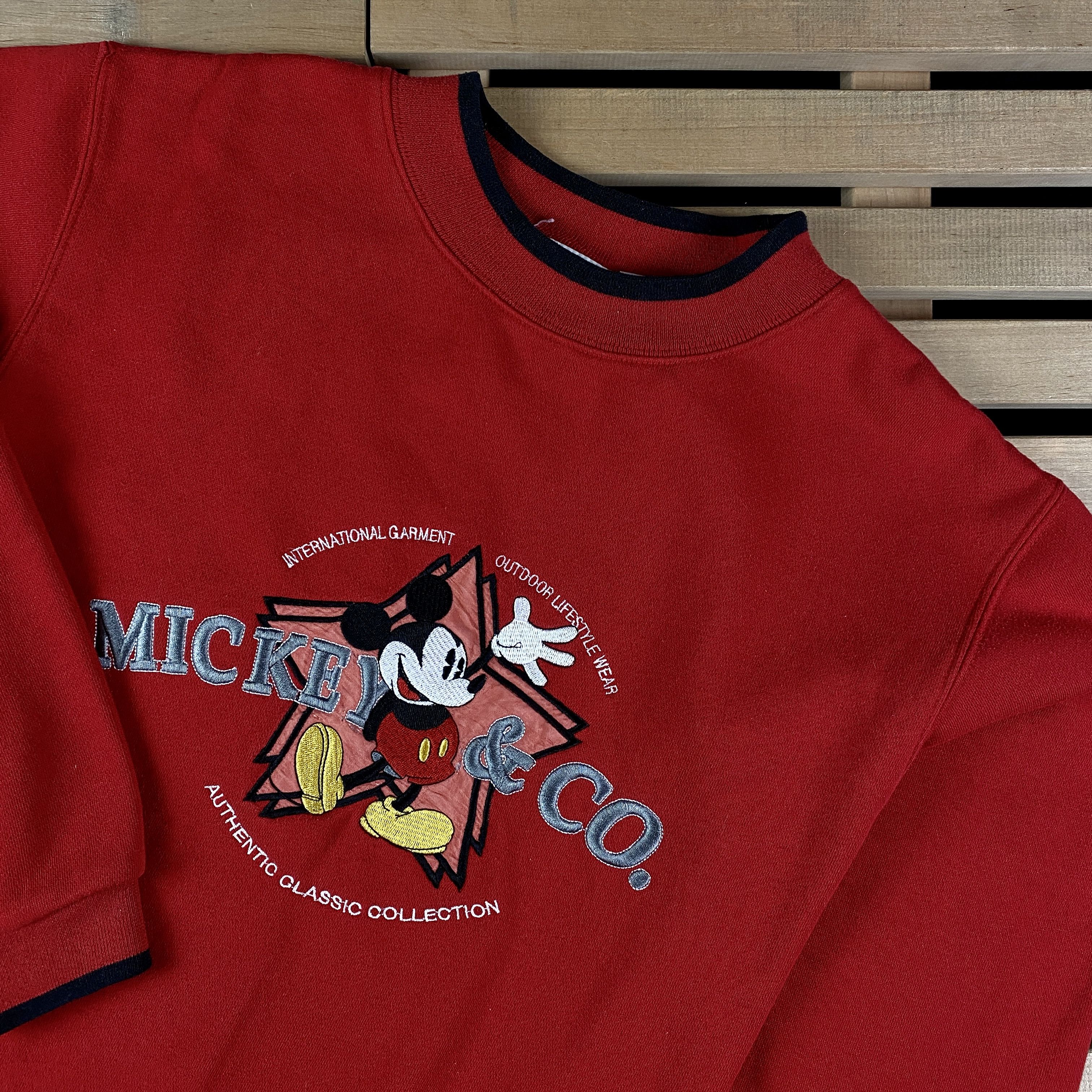 Mickey Mouse × Vintage Mens Vintage Sweatshirt Mickey & Co. Big Logo Size M Size US M / EU 48-50 / 2 - 2 Thumbnail