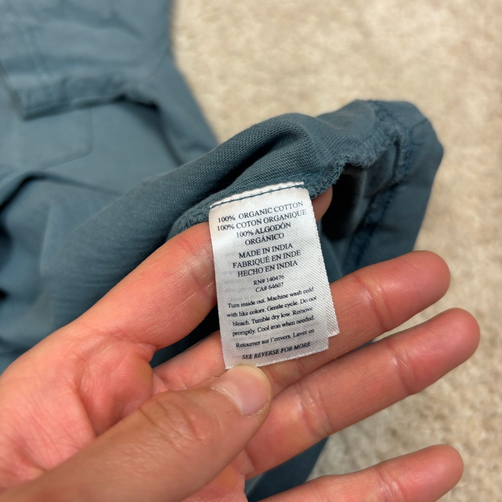 Faherty Faherty Sunwashed Pocket Tee Organic Cotton T Shirt Men's S Size US S / EU 44-46 / 1 - 7 Thumbnail