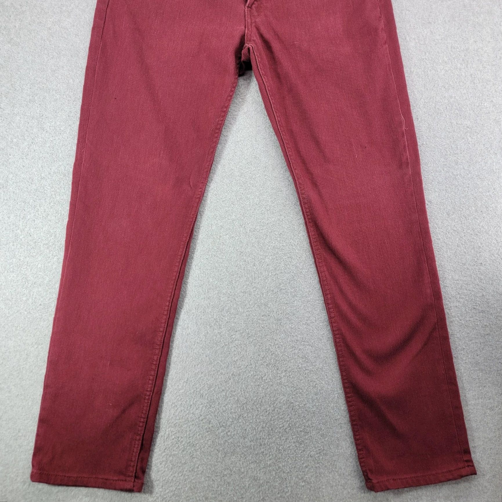 Levi's Levi's 511 Jeans Mens 34x31 Slim Fit Tapered Denim Pants Red Medium Wash Cotton Size US 34 / EU 50 - 2 Thumbnail