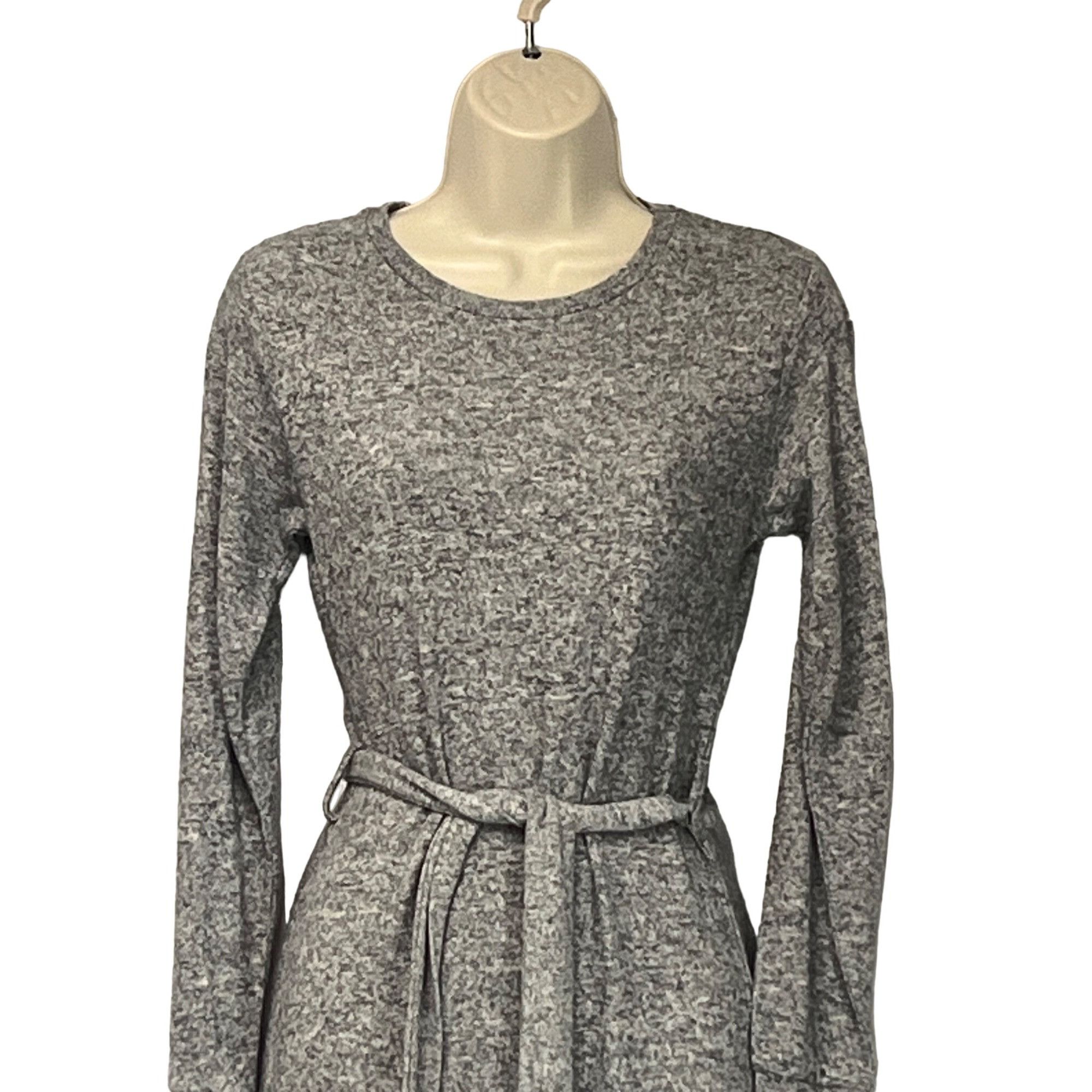 Topshop Topshop Long Sleeve Knit Midi Dress In Grey, US 4 Size S / US 4 / IT 40 - 13 Thumbnail