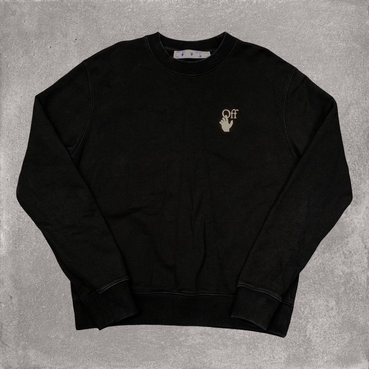 Off-White Off White Medium Degrade Arrows Black Sweatshirt Crewneck Size US M / EU 48-50 / 2 - 2 Thumbnail