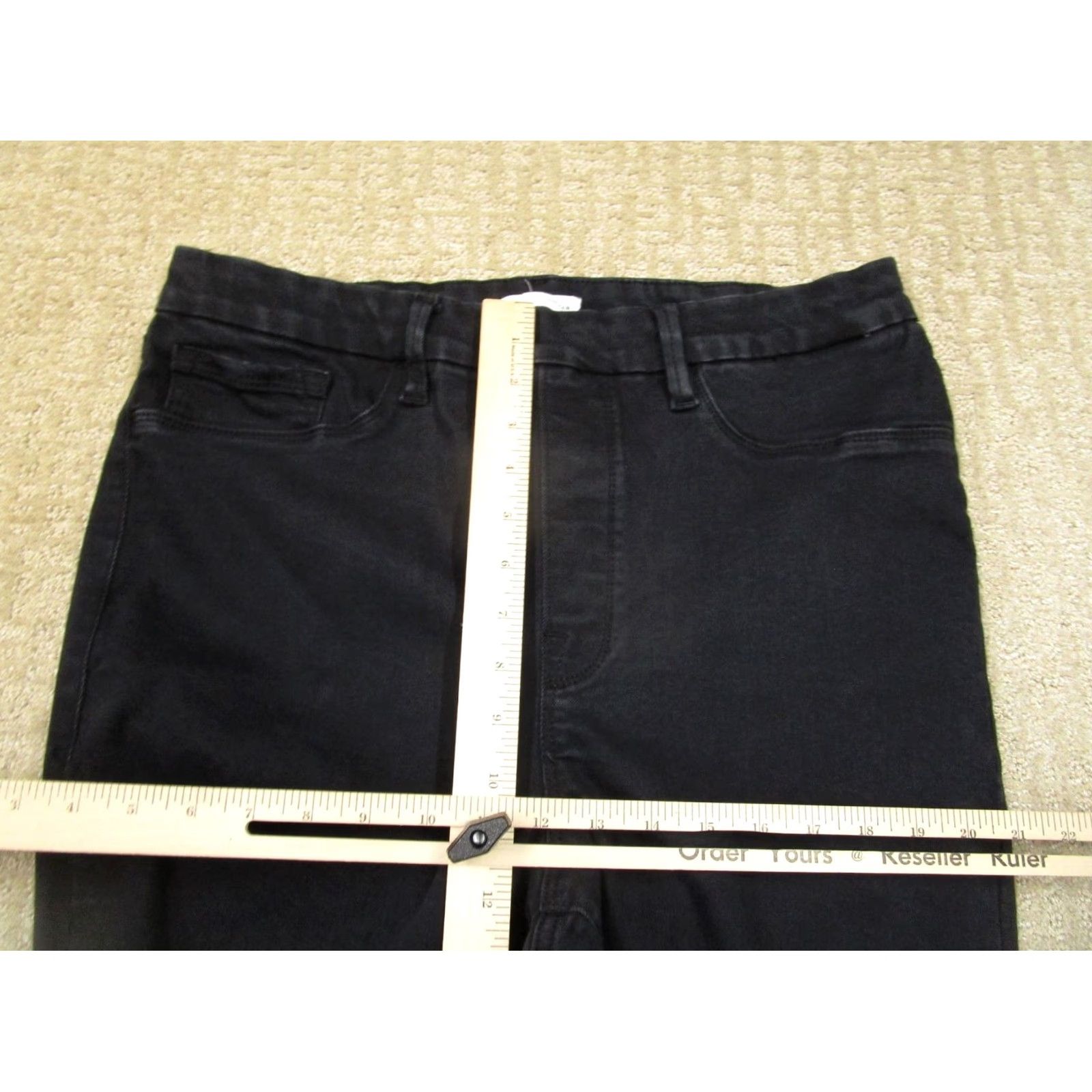 Good American Good American Jeans Women 2XL Black High Rise Flared Pull On Denim Pants Stretch Jeans Ladies 2XL Black Flared Jeans Womens Size 40" / US 18 - 6 Thumbnail