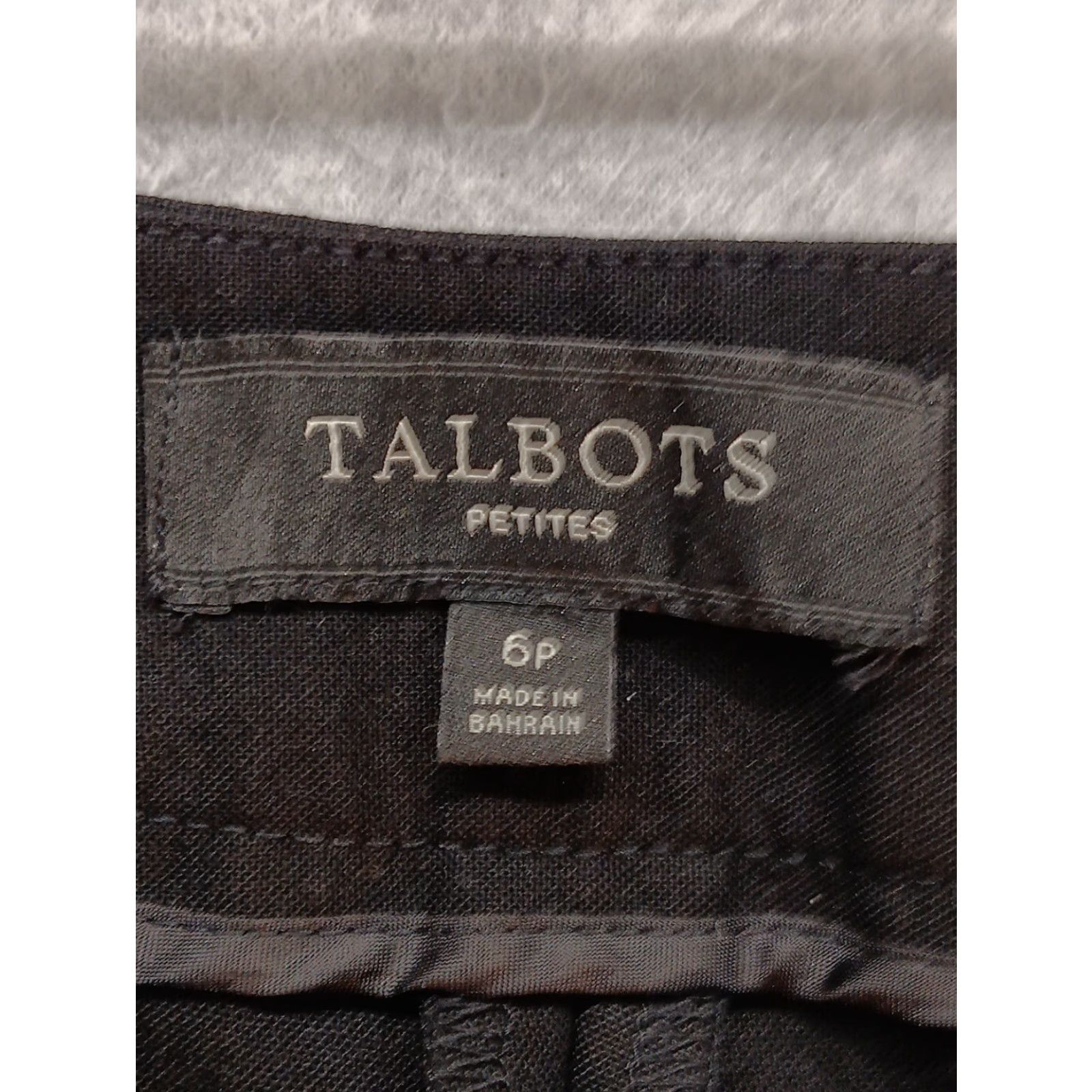 Talbots Talbots Petites Heritage Trousers Pants 6P Black Mid Rise Front Zipper Knit Stretch Straight Dress Pants Womens Size 28" / US 6 / IT 42 - 6 Thumbnail