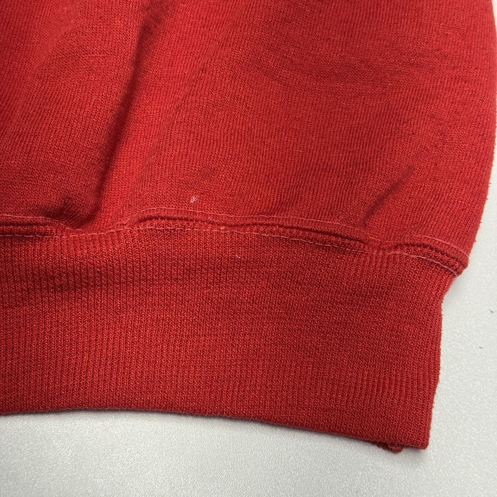 Vintage Vintage 70s 80s Sweat Hoodie Adult S/M Red Sweatshirt Size US M / EU 48-50 / 2 - 12 Thumbnail