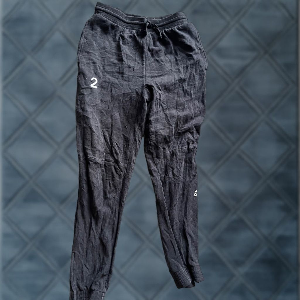 Adidas Adidas Climacool Black Sweatpants Men Size M Fleece Solid Logo Activewear Size US 31 - 1 Thumbnail
