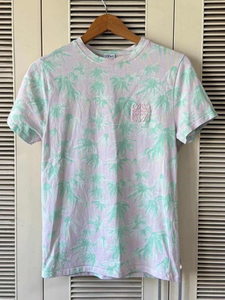Loewe LOEWE Pink coconut tree printed short sleeve T-shirt Size M / US 6-8 / IT 42-44 - 1 Thumbnail
