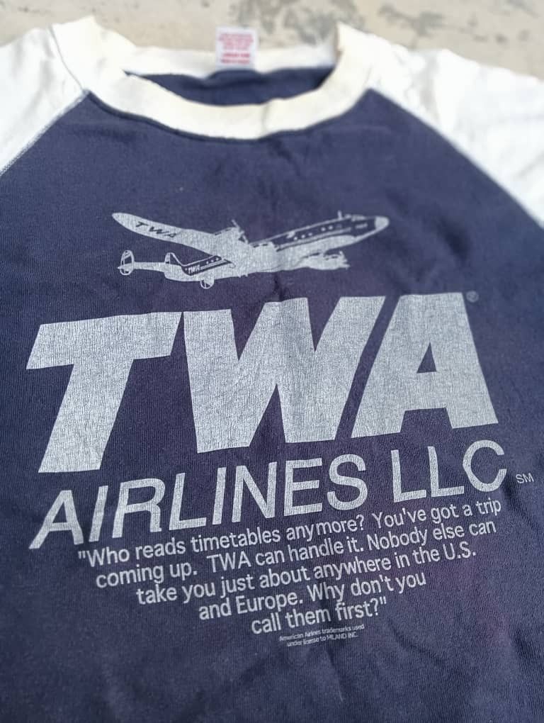 Japanese Brand × Sugar Cane Vintage TWA airlines sugarcane cheswick tshirts Size US L / EU 52-54 / 3 - 4 Thumbnail