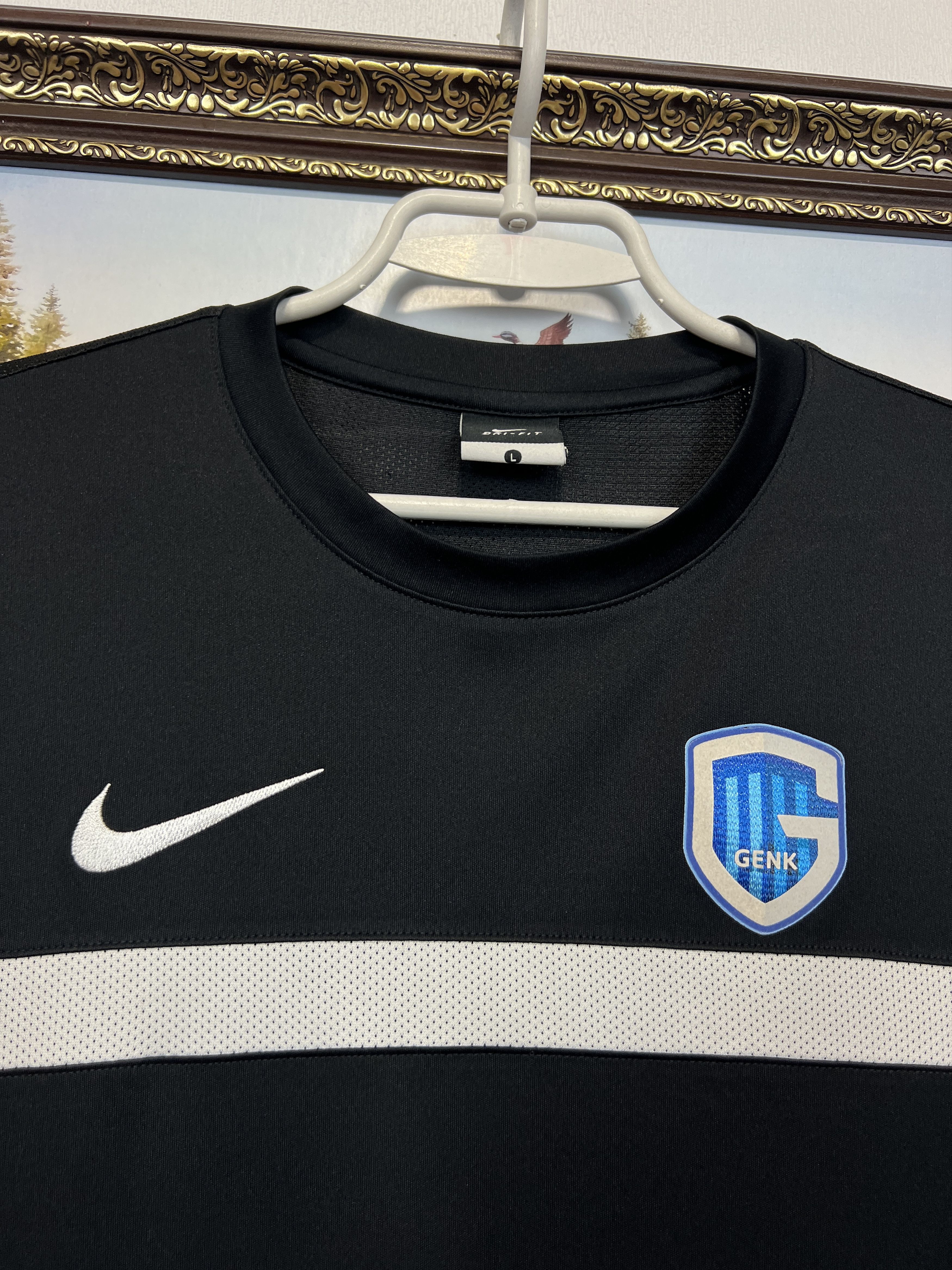 Nike Genk Football Black Shirt Soccer Jersey Sport Trikot Rare Size US L / EU 52-54 / 3 - 3 Thumbnail