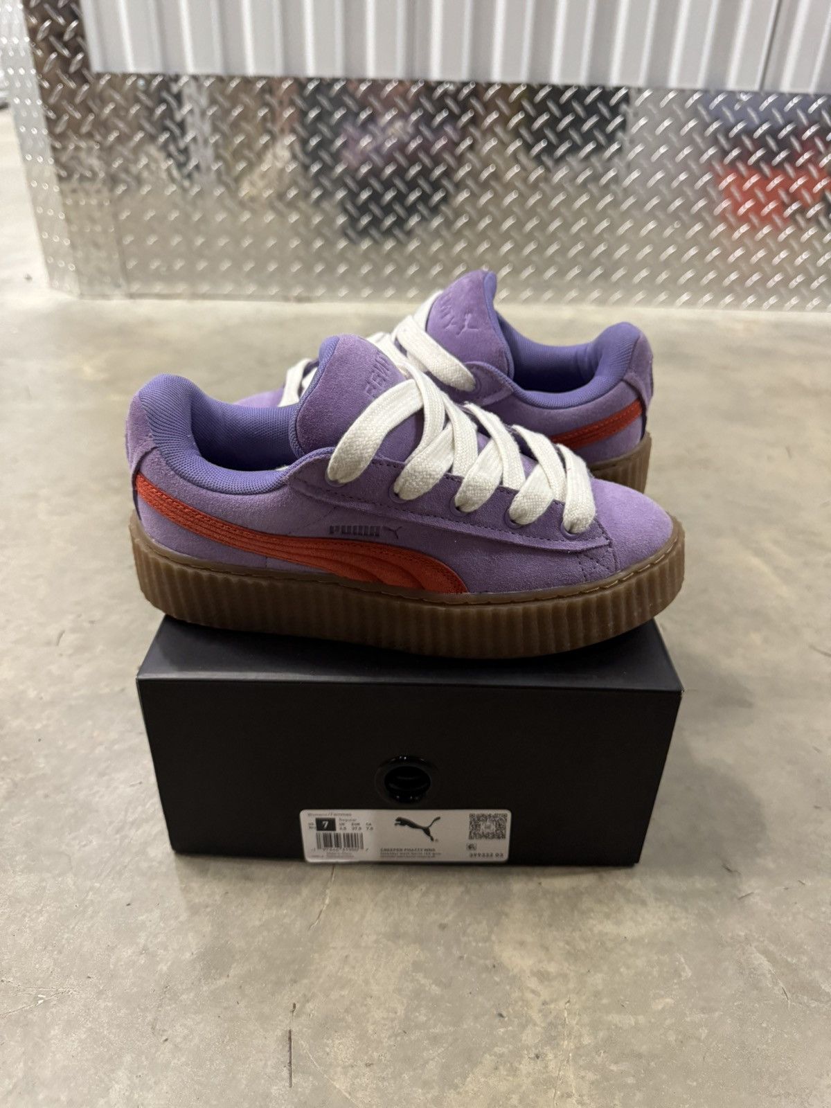 Fenty × Puma Puma Creeper WMNS Fenty Phatty x Lavender Burnt Red Size 7W Size US 7 / IT 37 - 1 Thumbnail