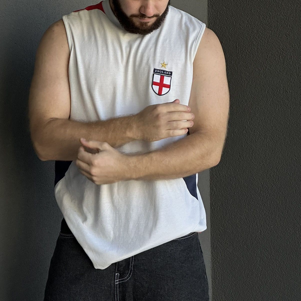 Vintage Vintage England Rugby League Tank Top Distressed Y2K 00s USA Size US XL / EU 56 / 4 - 2 Thumbnail