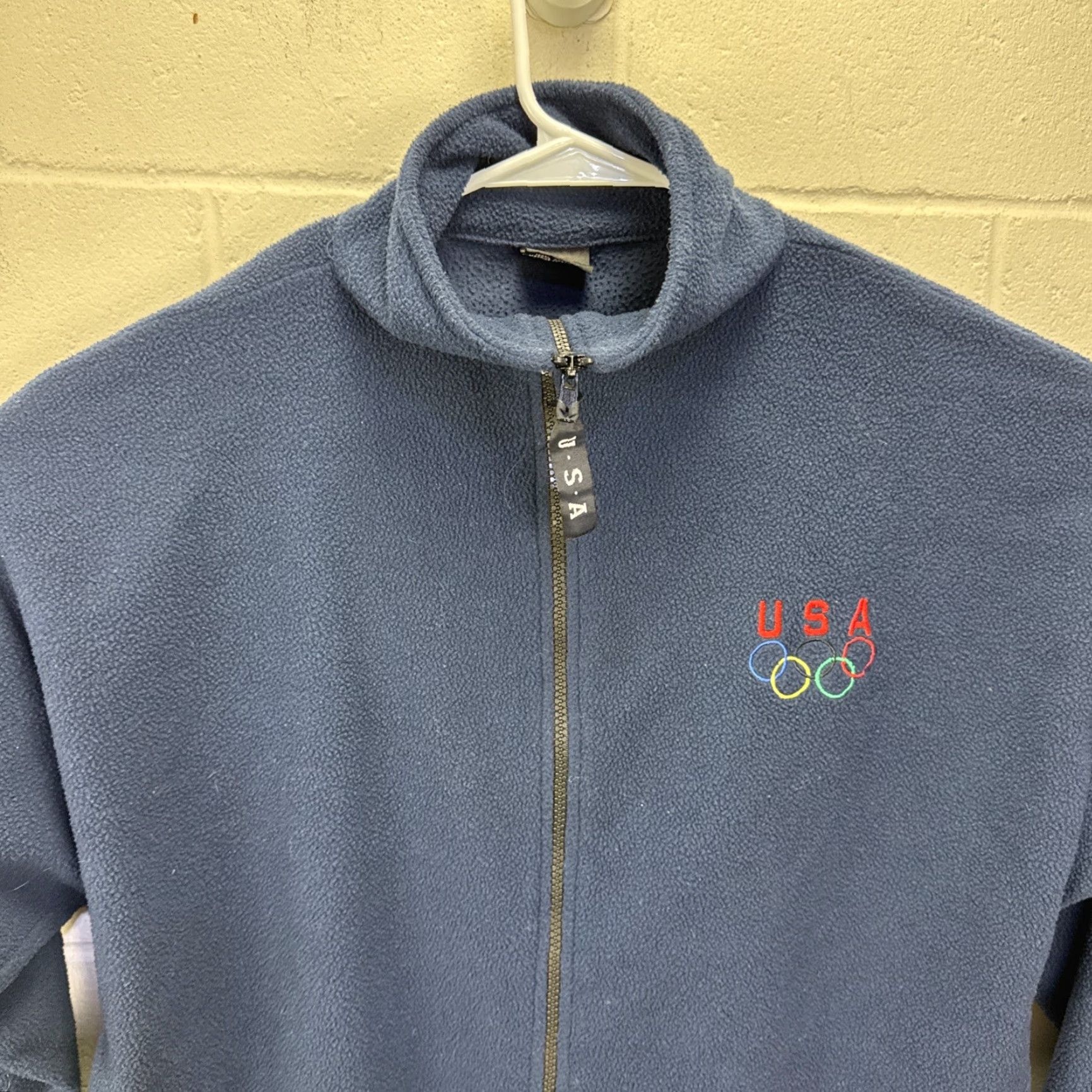 Vintage VINTAGE Team USA Olympics Jacket Full Zip Fleece Blue L Mens Embroidered USA Olympics 90s Hal Size US L / EU 52-54 / 3 - 5 Thumbnail