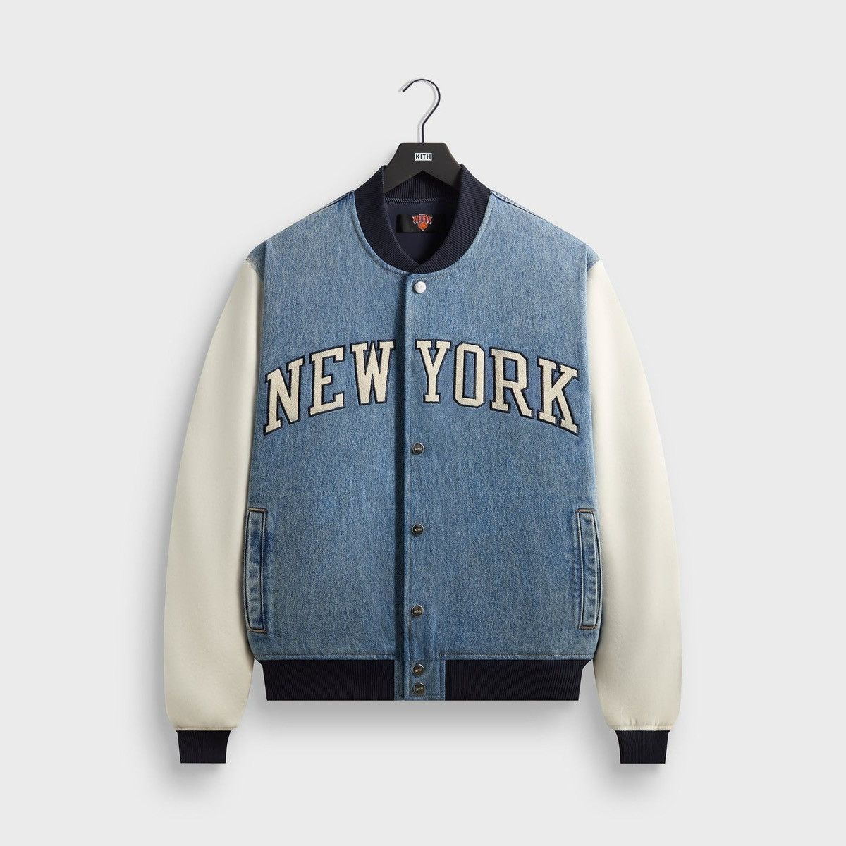 Kith Kith for New York Knicks Denim Marvin Bomber Medium Indigo Size US M / EU 48-50 / 2 - 1 Thumbnail