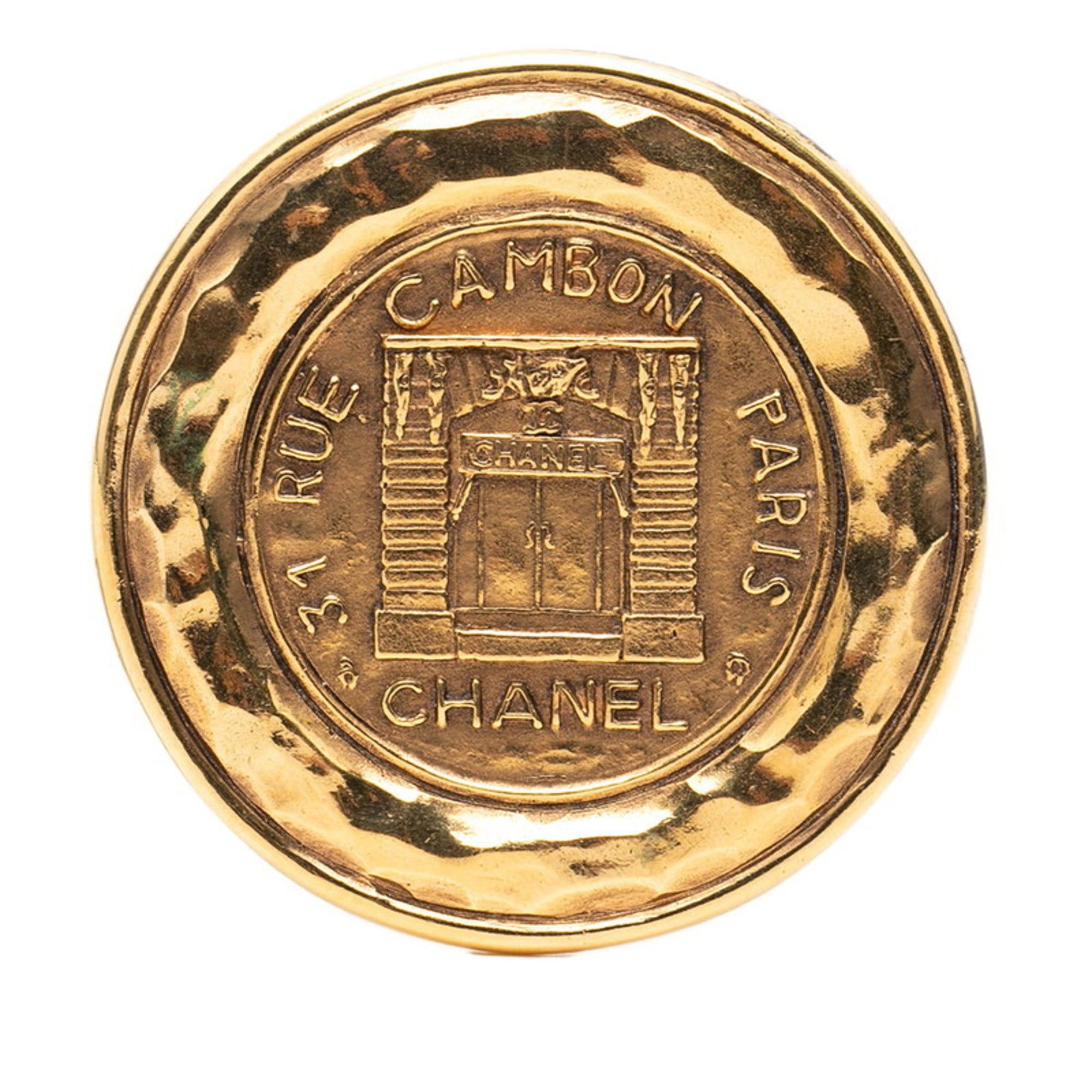 Chanel CHANEL Coco Mark 31 RUE CAMBON PARIS Brooch, Gold Plated, Women's Size ONE SIZE - 1 Thumbnail