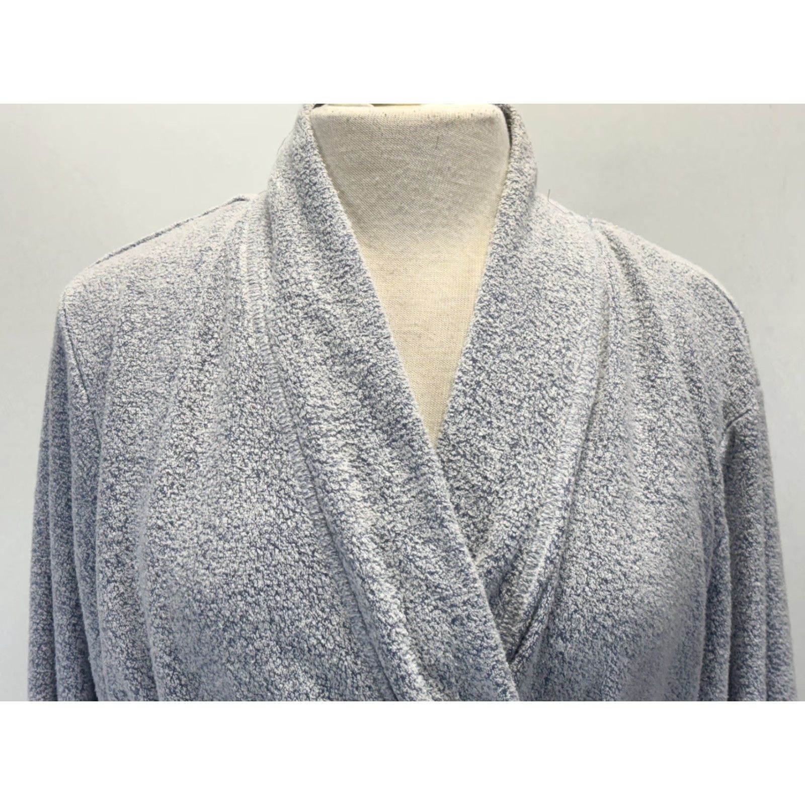 Vintage N by Natori Robe Women Sz Large Belted Terry Loungewear Sleepwear Blue Pockets Size ONE SIZE - 6 Thumbnail