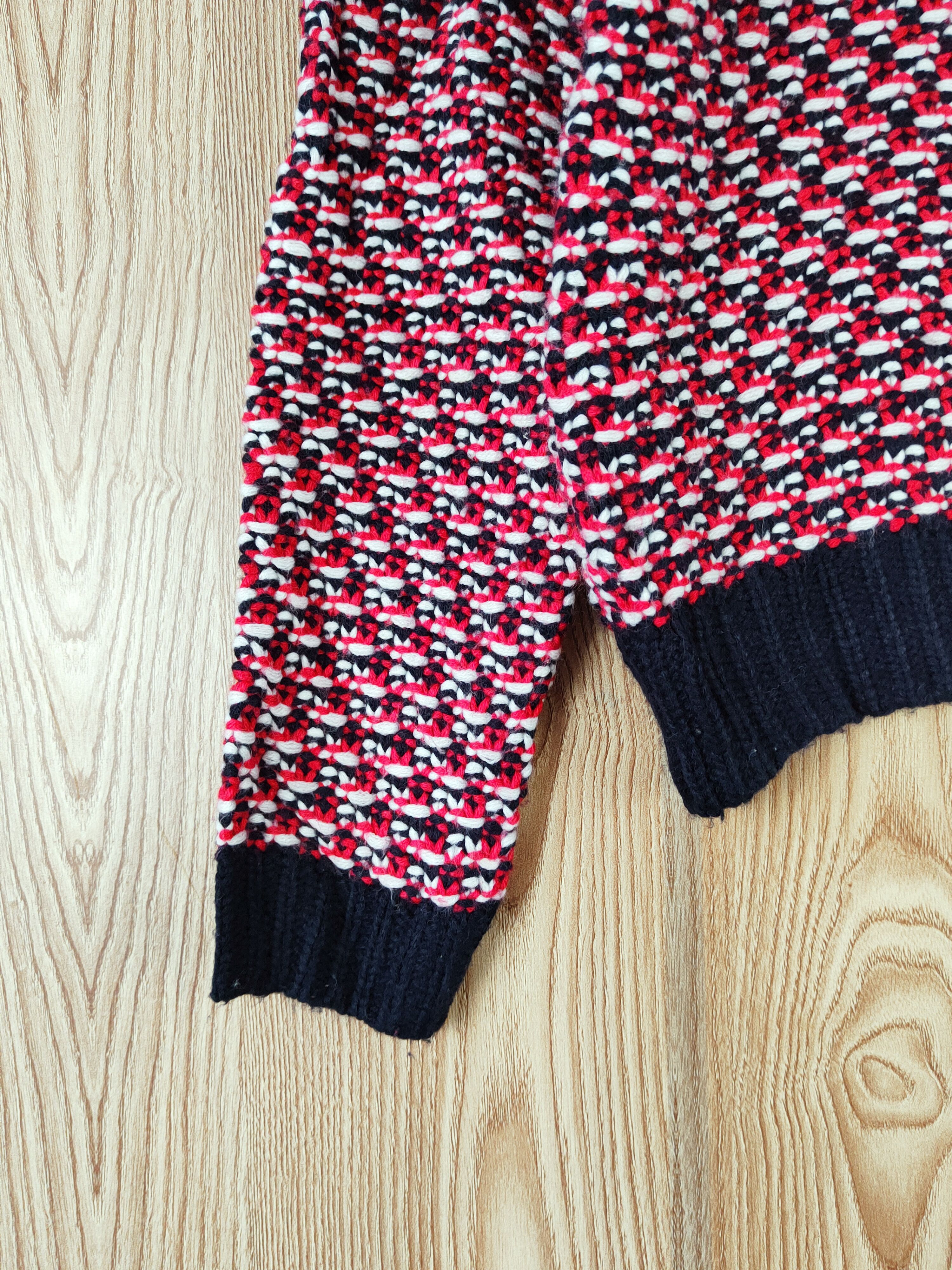 Japanese Brand M.deux Red Knitwear Sweatshirts #W124 Size XS / US 0-2 / IT 36-38 - 4 Thumbnail