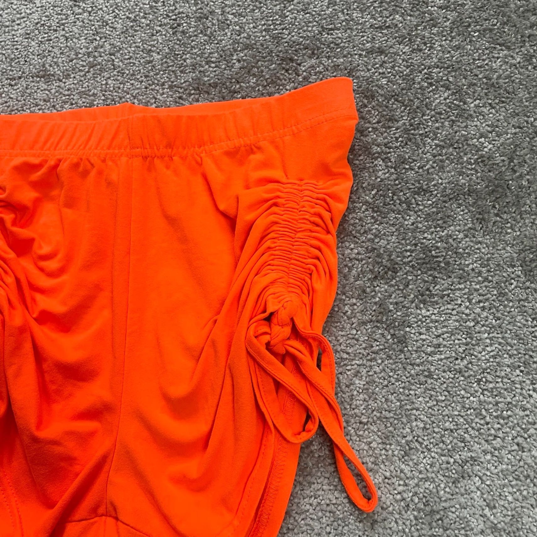 Vintage Rosee Roma Concept Active Shorts Women Medium Orange Yoga Bike Side Ties 26x3.5 Size 32" / US 10 / IT 46 - 3 Thumbnail