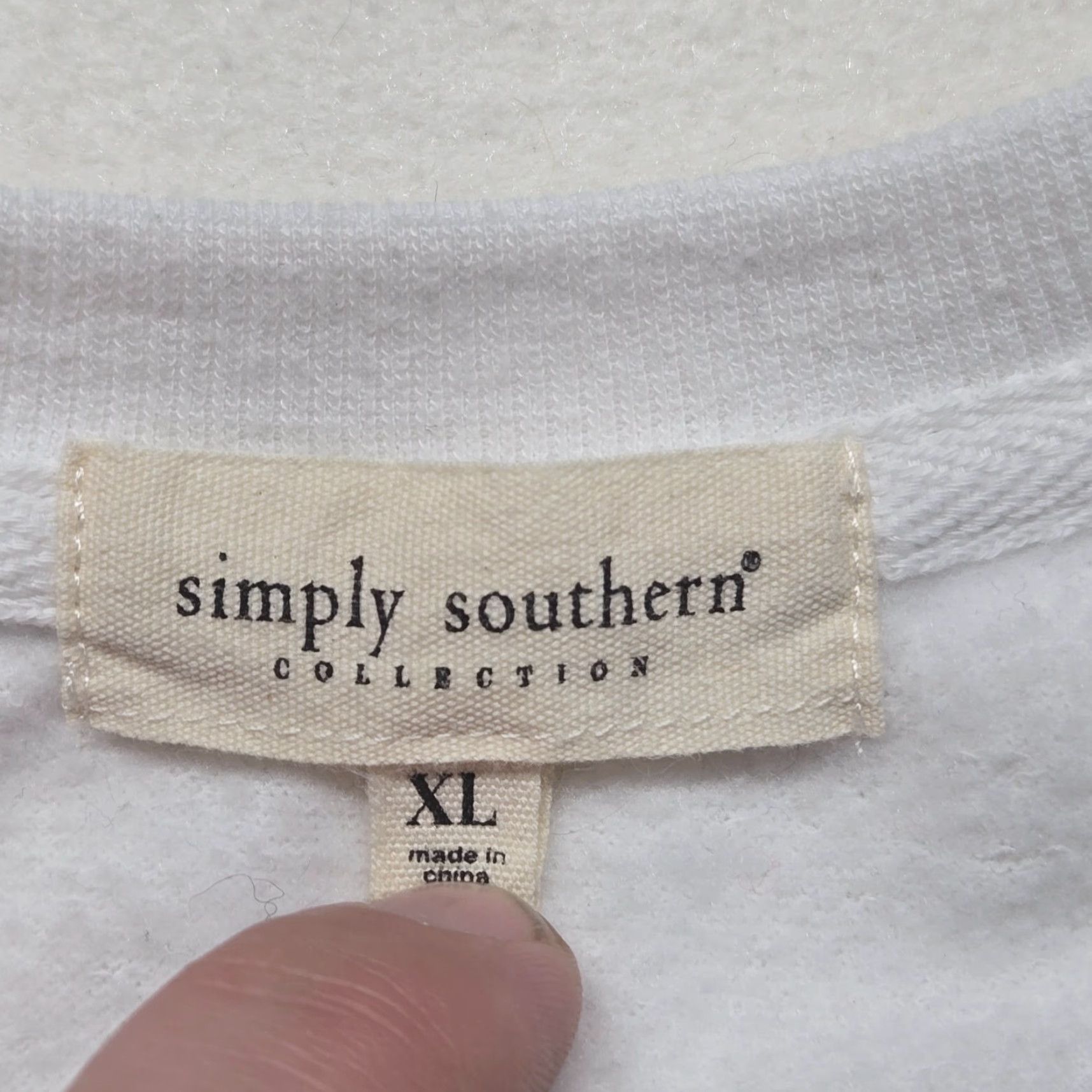 Vintage Simply Southern Boss Babe Sweatshirt Crewneck 80s Adult Women's XL White Girls Size XL / US 12-14 / IT 48-50 - 3 Thumbnail