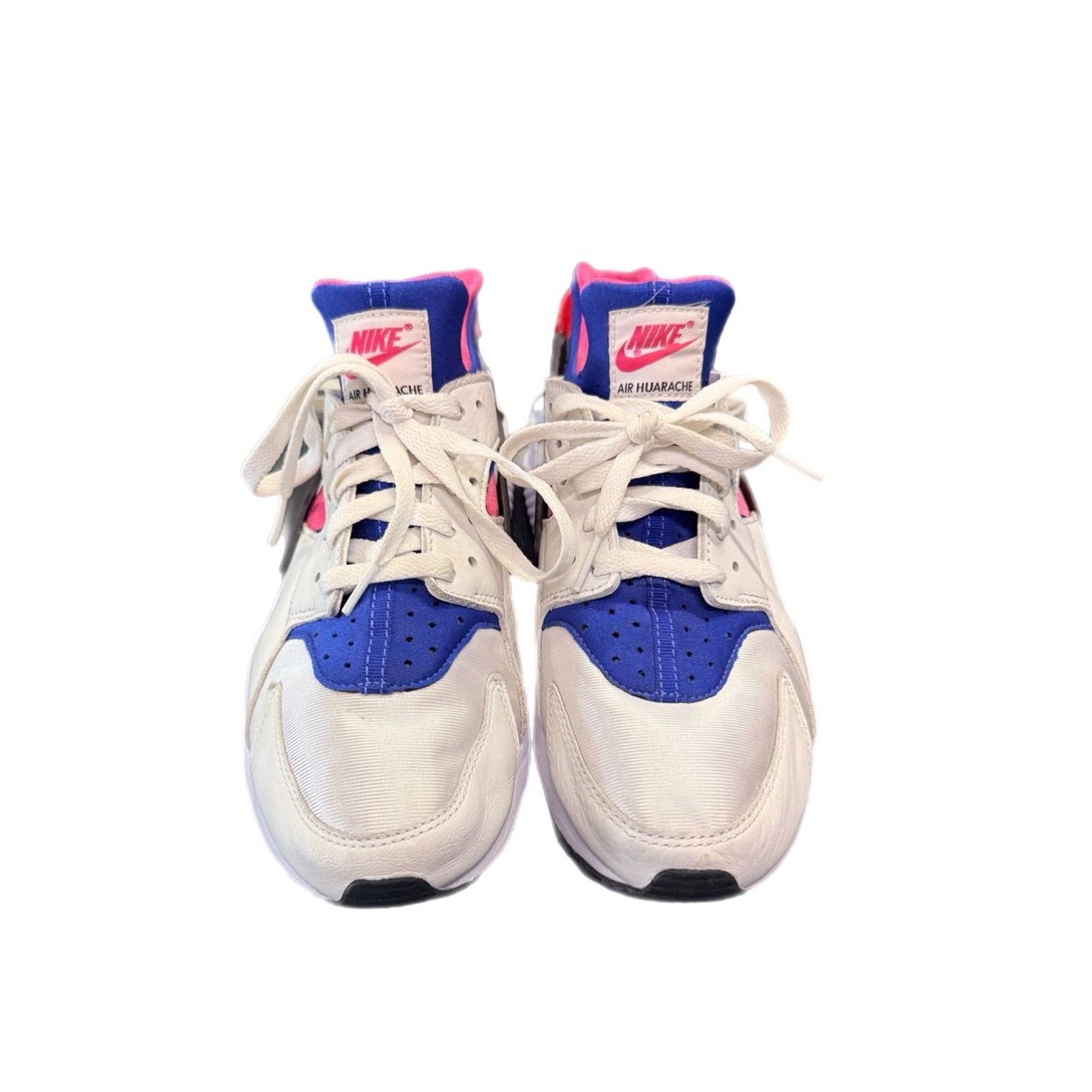 Nike Nike Air Huarache Run White Blue Hyper Pink Sneakers Size US 9 / EU 42 - 1 Thumbnail