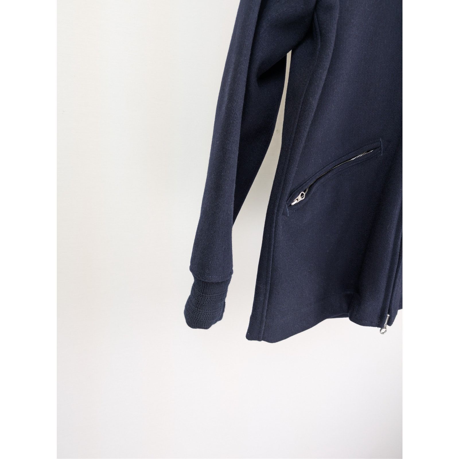 Stone Island o1rshd1 Panno Speciale Hoodie Jacket in navy blue wool blend Size US L / EU 52-54 / 3 - 6 Thumbnail