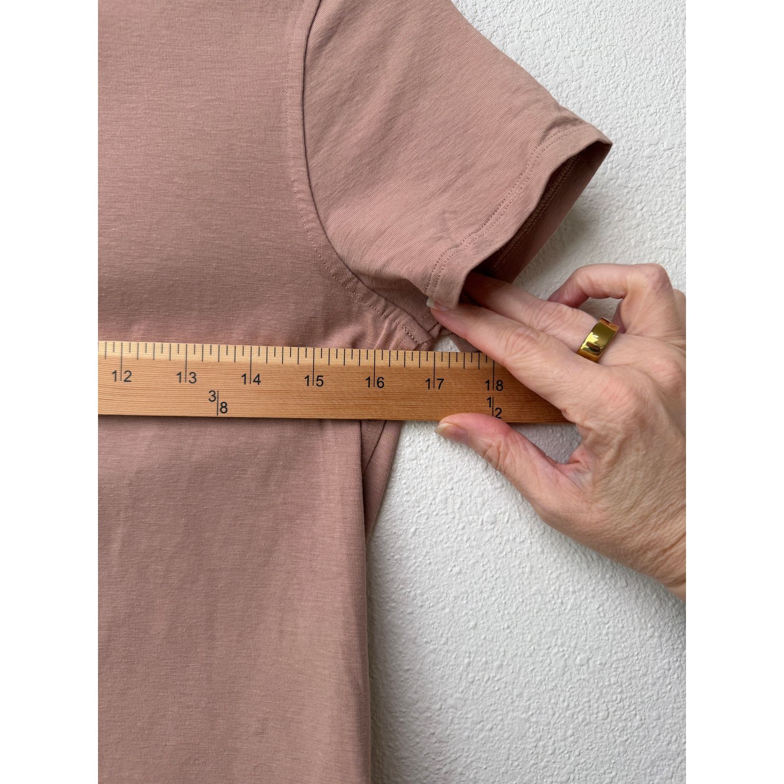 Lululemon Lululemon Tan Cropped Tee Women 2 Cotton Blend Size XS / US 0-2 / IT 36-38 - 9 Thumbnail