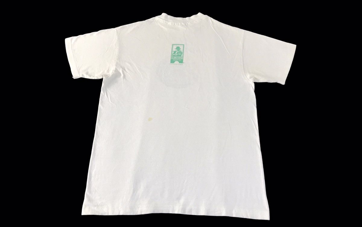 Vintage 80s Surf Cat Hawaii Nicholas Black Dr Diego Line Tee Size US M / EU 48-50 / 2 - 2 Thumbnail