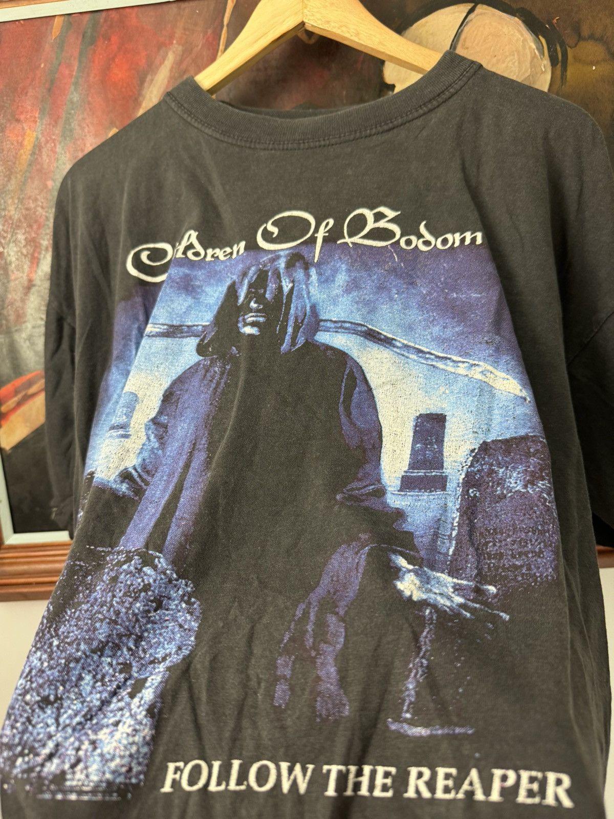Band Tees Children Of Bodom 90s Vintage Band Tee Follow The Reaper Size US XL / EU 56 / 4 - 3 Thumbnail