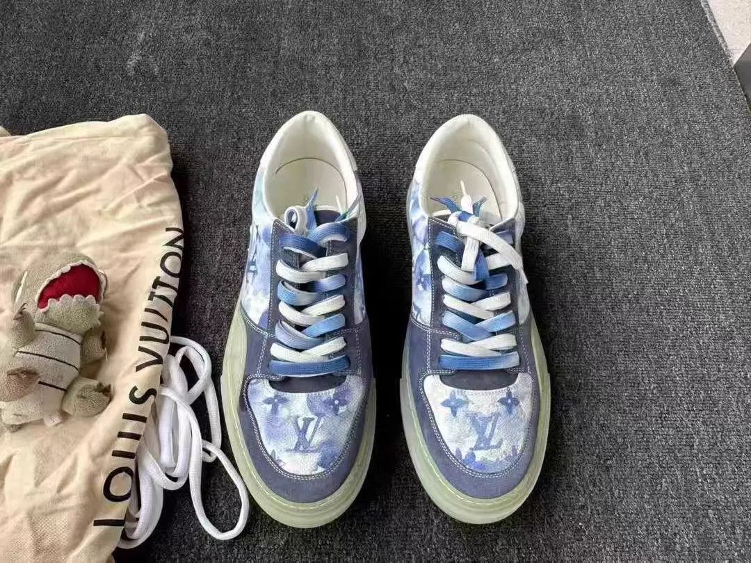 Louis Vuitton LV Ollie ink wash skate shoes EUR 43 1 wear Size US 10 / EU 43 - 5 Thumbnail