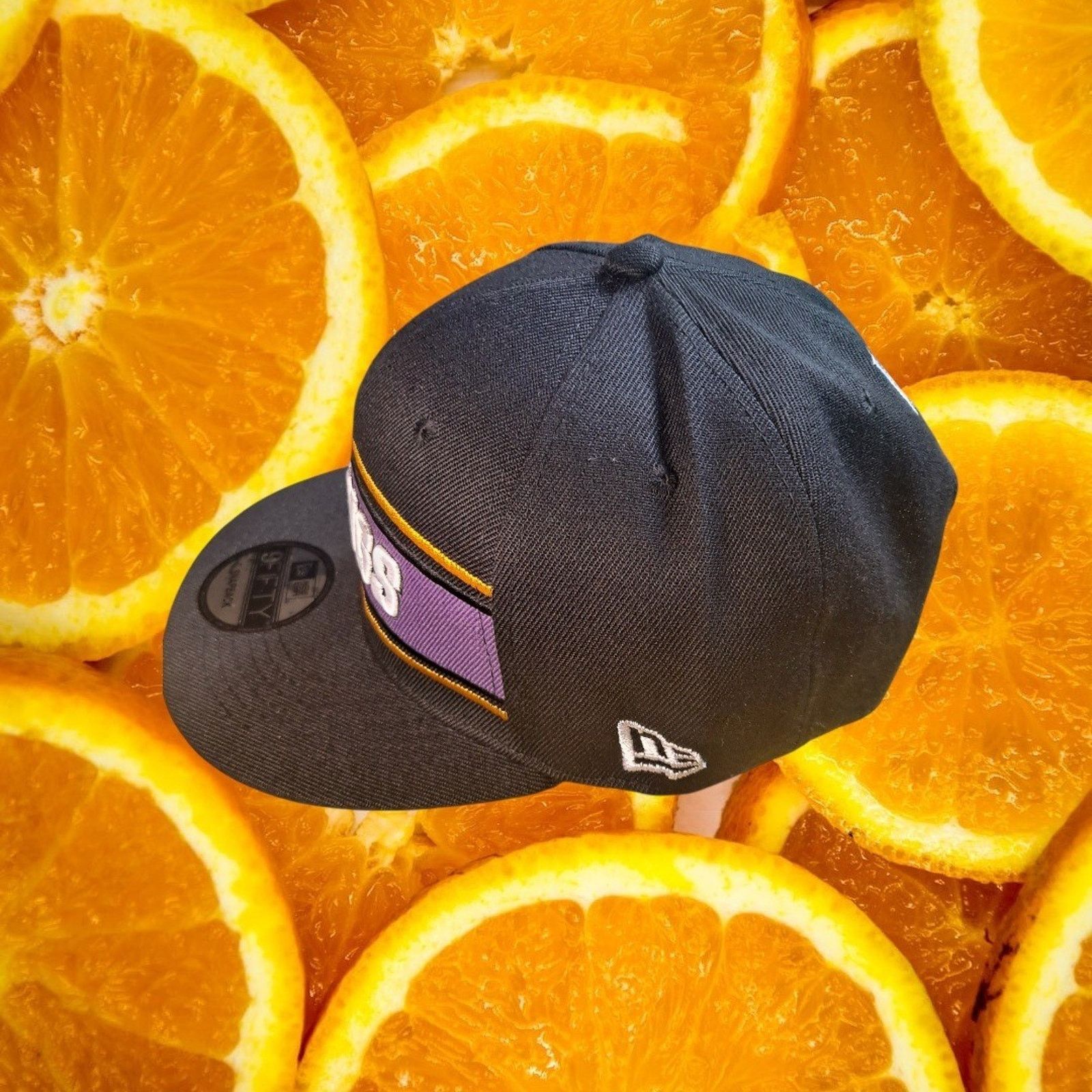 New Era Minnesota Vikings NFL New Era Snapback Hat Purple Gold Black Size ONE SIZE - 3 Thumbnail