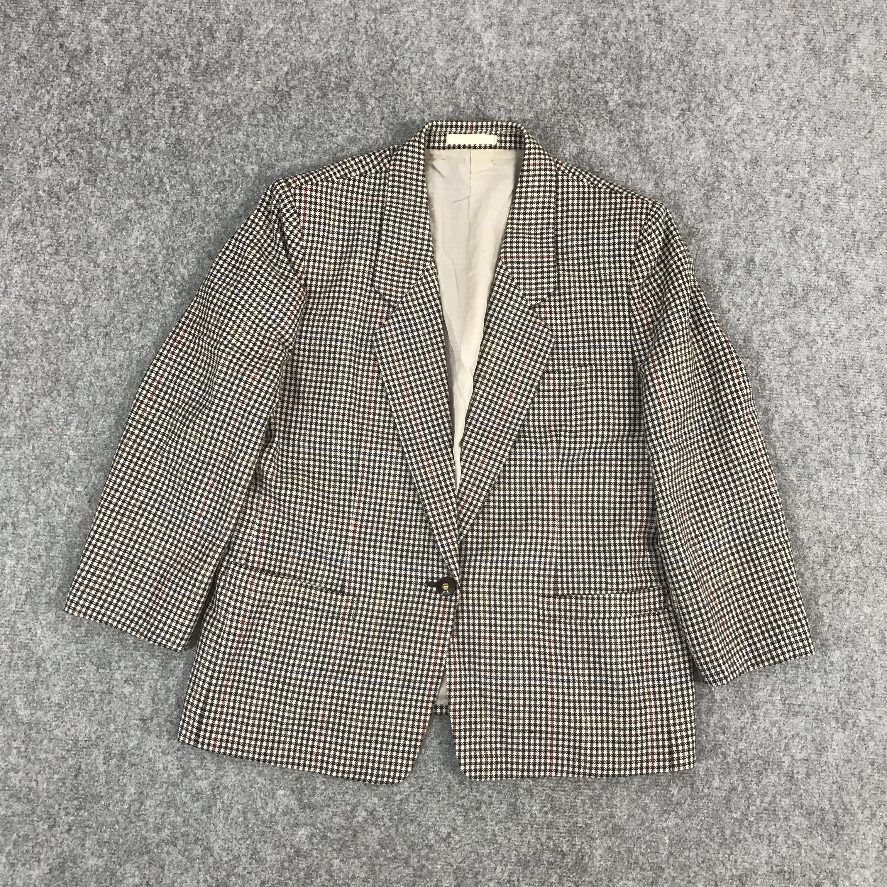 Burberry × Japanese Brand × Vintage BURBERRYS FLANNEL BLAZER JACKET Size US M / EU 48-50 / 2 - 1 Thumbnail
