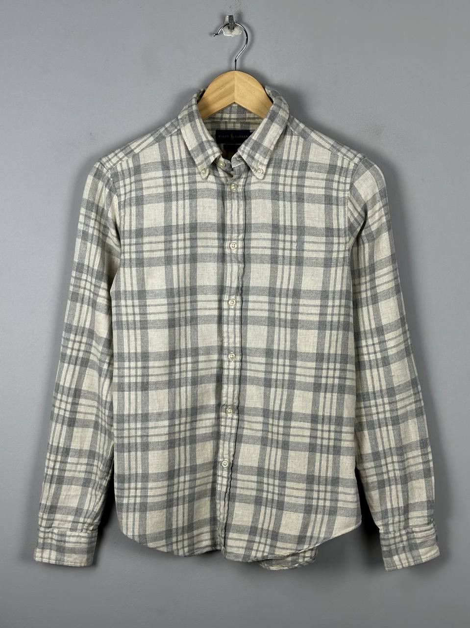 Polo Ralph Lauren Polo Ralph Lauren Beige Flannel Plaid Shirt Size M / US 6-8 / IT 42-44 - 1 Thumbnail