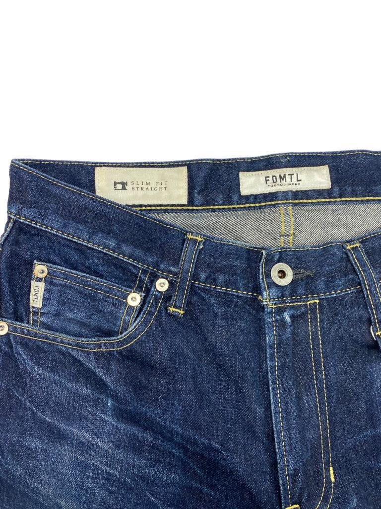 FDMTL Slim Fit Straight Selvedge Denim Jeans Size US 30 / EU 46 - 4 Thumbnail