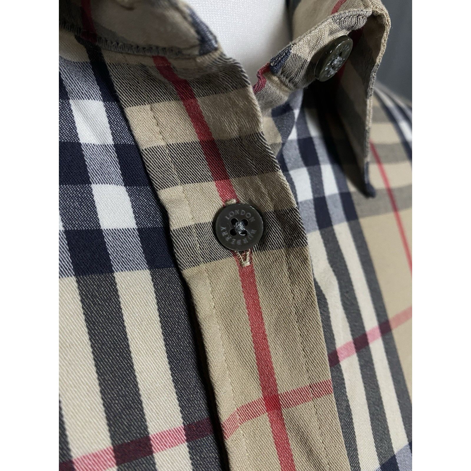 Burberry Burberry Nova Check Women's Beige Longsleeve Shirt Size S Size S / US 4 / IT 40 - 8 Thumbnail