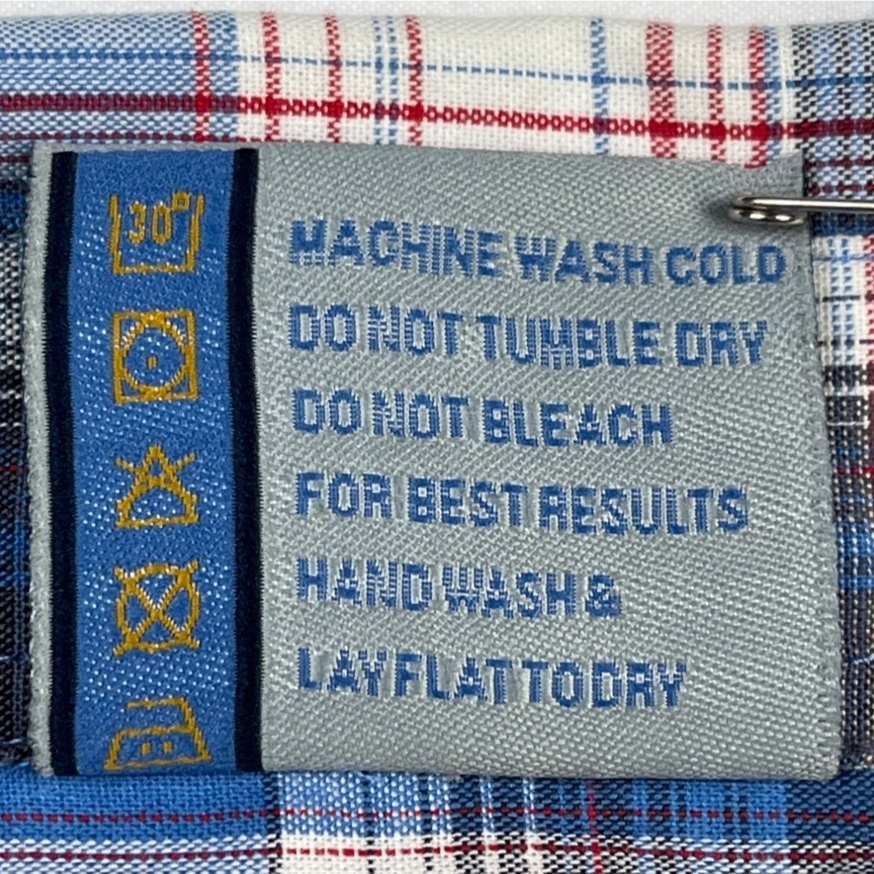 Other Raider Men's Blue Plaid Shirt/Button Up Sz 5X SKU 4637 Size US XXL / EU 58 / 5 - 5 Thumbnail