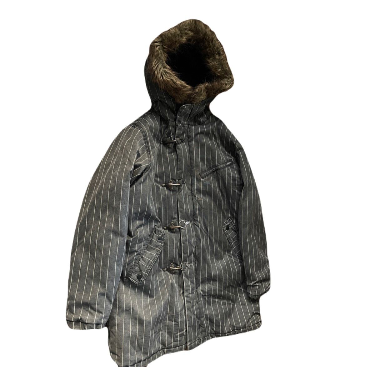 If Six Was Nine 2000s Japanese archive fur padded gimmic jacket vkei y2k Size US M / EU 48-50 / 2 - 3 Thumbnail