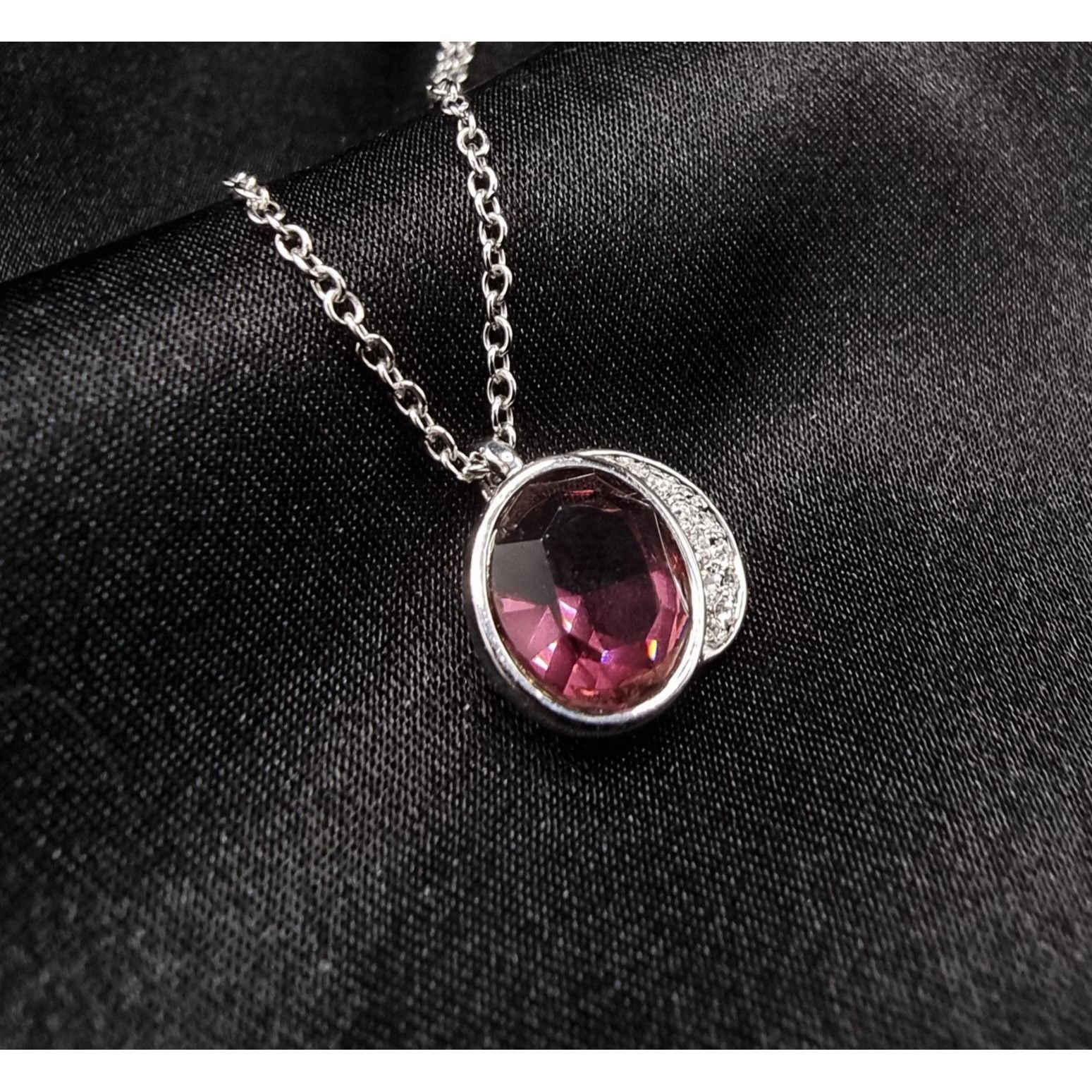 Swarovski SWAROVSKI Amethyst Crystal Pendant Necklace Size ONE SIZE - 3 Thumbnail