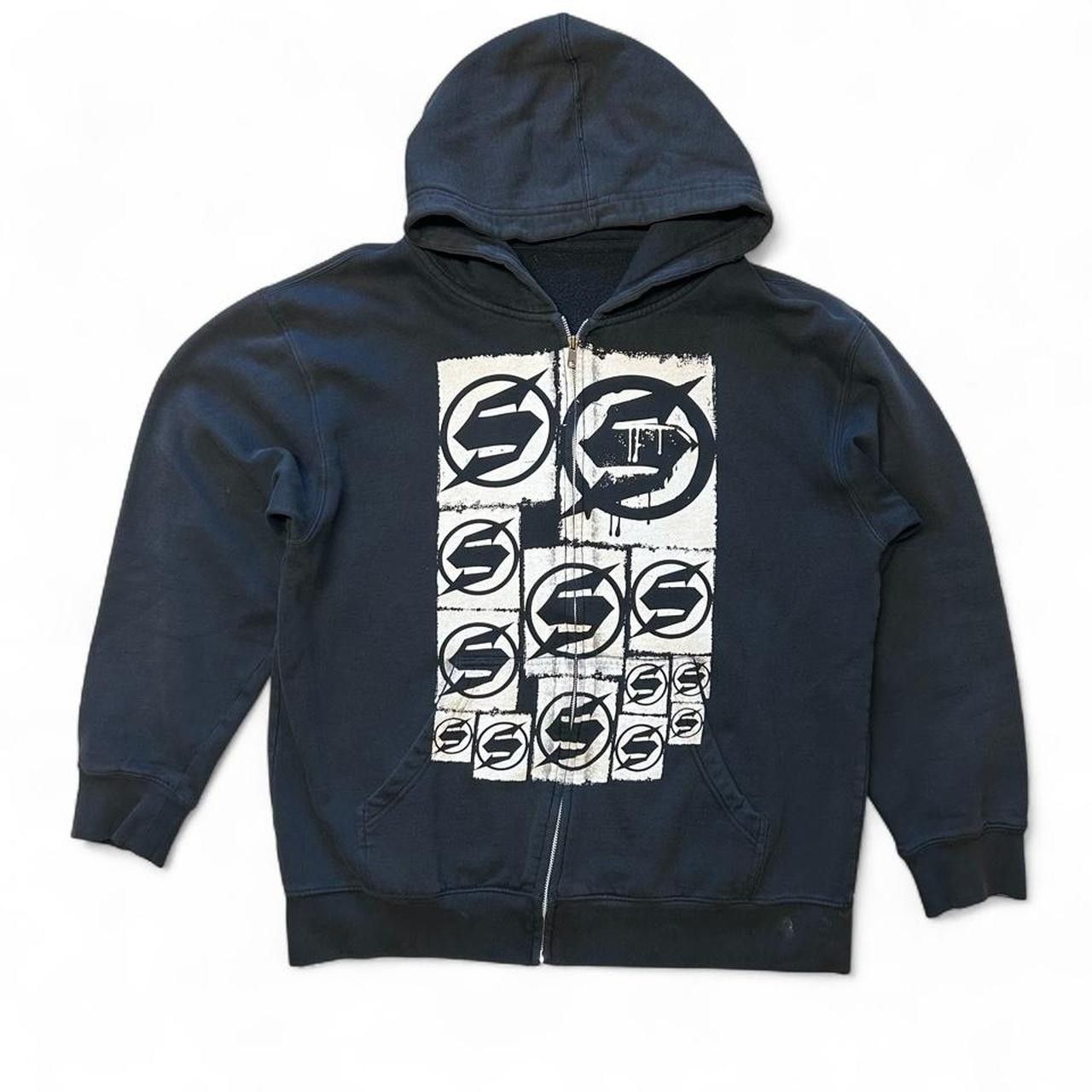 Vintage Vintage Y2K Slednecks Snowboarding Full Zip Hoodie Size L Size US L / EU 52-54 / 3 - 1 Thumbnail