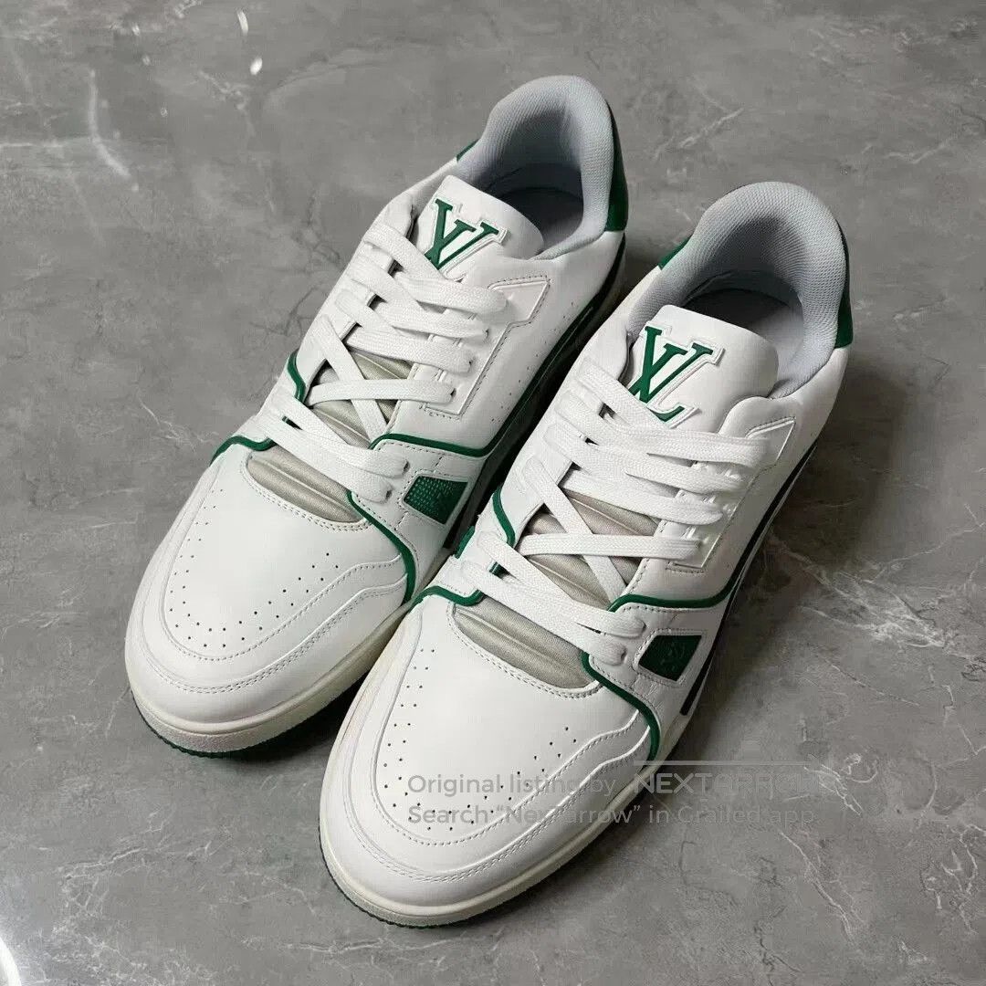 Louis Vuitton Louis Vuitton White Green Trainer Limited. Size US 8.5 / EU 41-42 - 3 Thumbnail