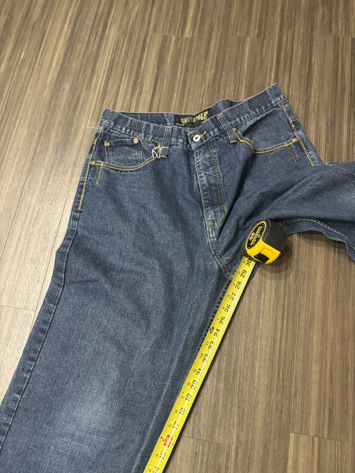Southpole Vtg Y2K Southpole Baggy Jeans 38x28 Viva La Lucha Blue Size US 38 / EU 54 - 4 Thumbnail