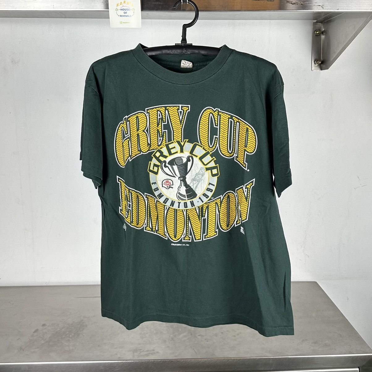Starter × Vintage Vintage 1997 Edmonton Grey Cup CFL Starter T-shirt Size US L / EU 52-54 / 3 - 1 Thumbnail