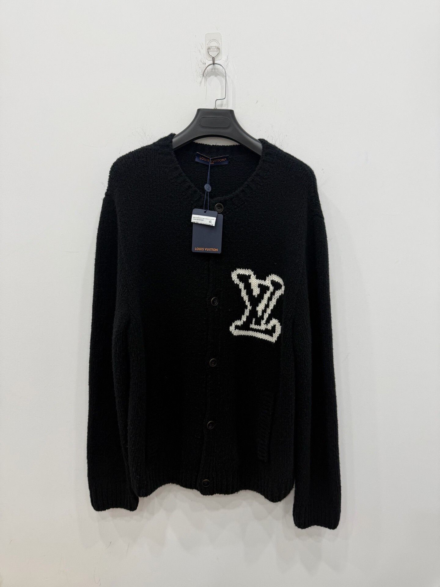 Louis Vuitton Louis Vuitton 2026 Black Logo Wool Cardigan Size US XL / EU 56 / 4 - 1 Thumbnail