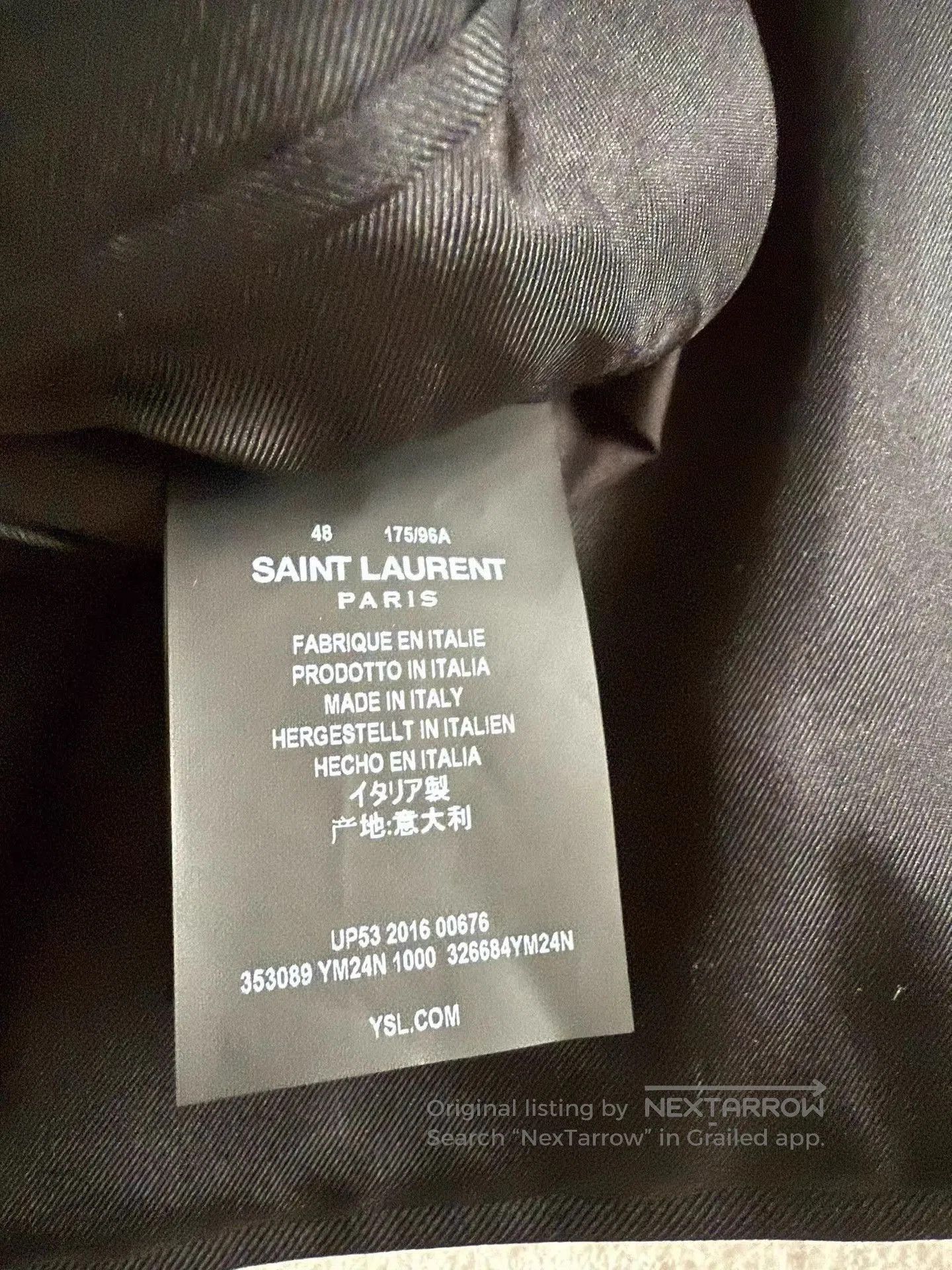 Saint Laurent Paris Black Single-Breasted Blazer. Size US M / EU 48-50 / 2 - 7 Thumbnail